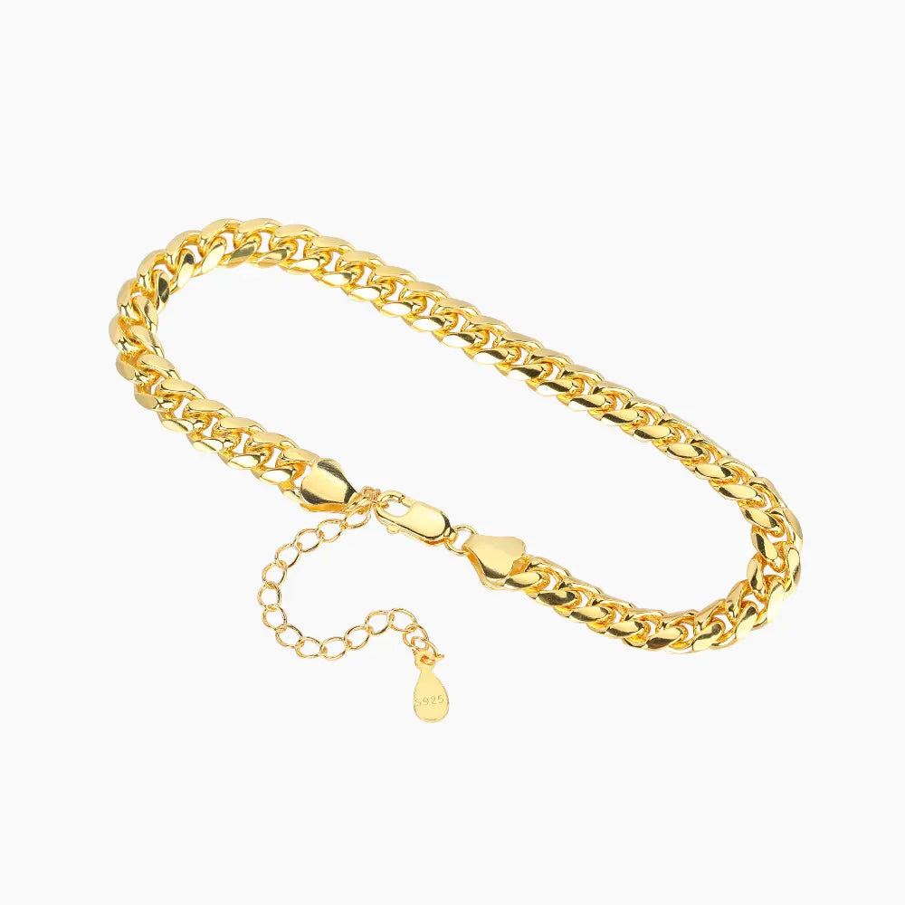 Cuban Link Bracelet - 5mm DORADO