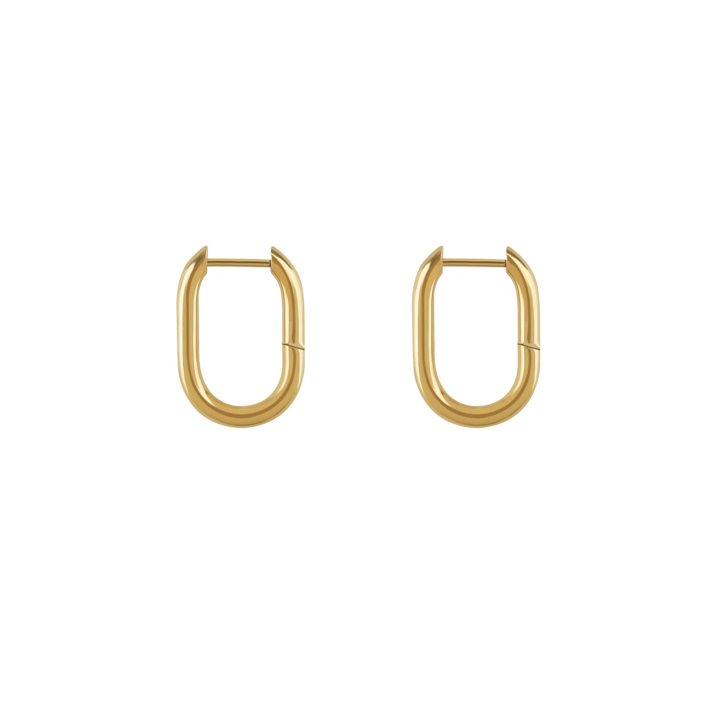 Paper Clip Hoop Earrings