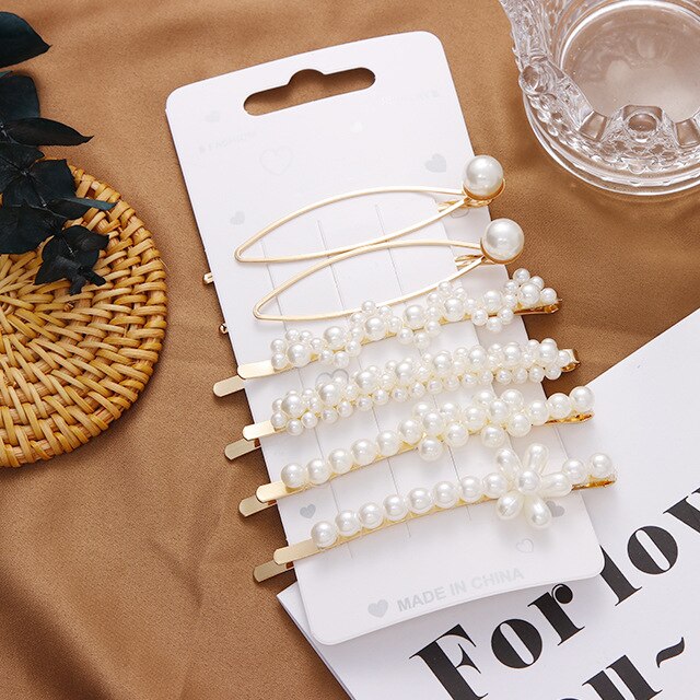 Fashion Pearls Hairclips for Women