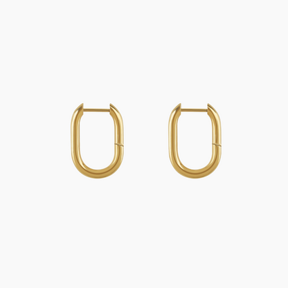 Paper Clip Hoop Earrings