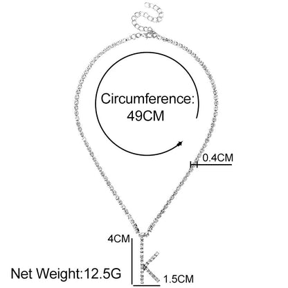 Initial Pendant Necklace for Women