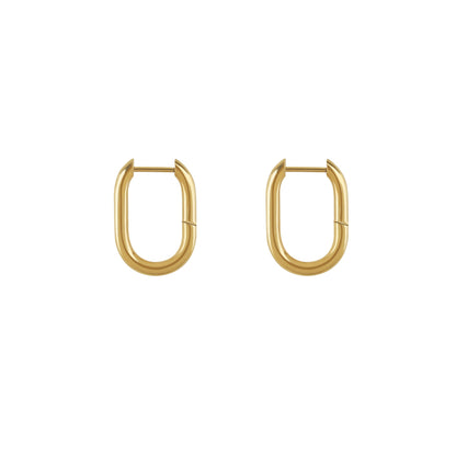 Paper Clip Hoop Earrings