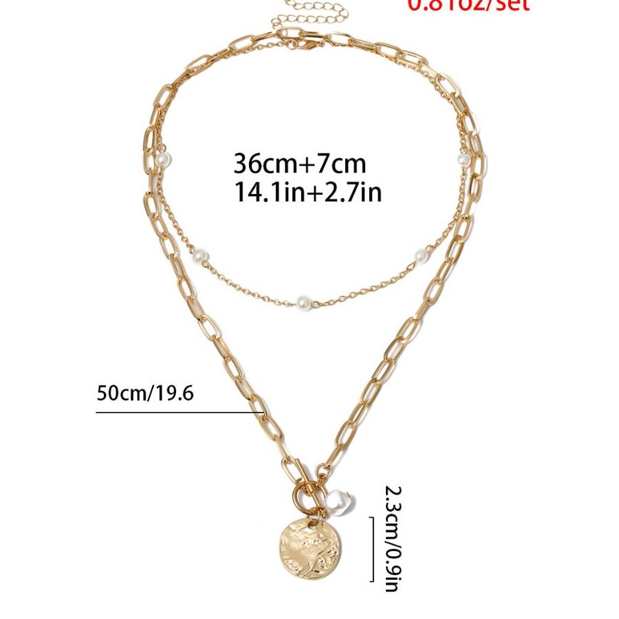 Women's Baroque Pearl Coin Pendant