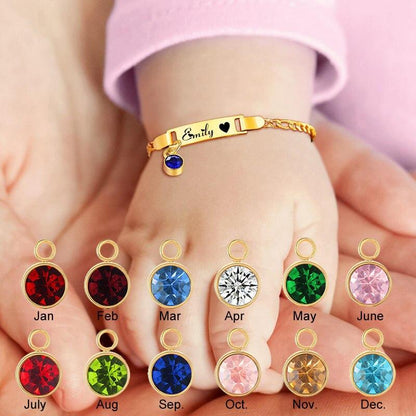 Customized Birthstone Bracelet for Baby
