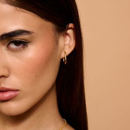 Paper Clip Hoop Earrings