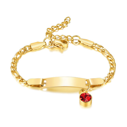 Customized Birthstone Bracelet for Baby
