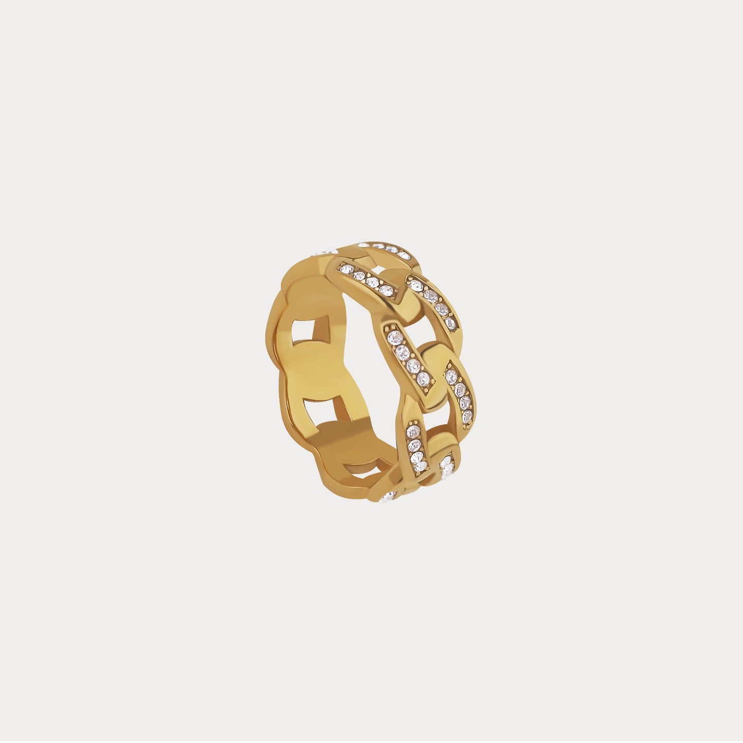 Iced Cuban Link Ring