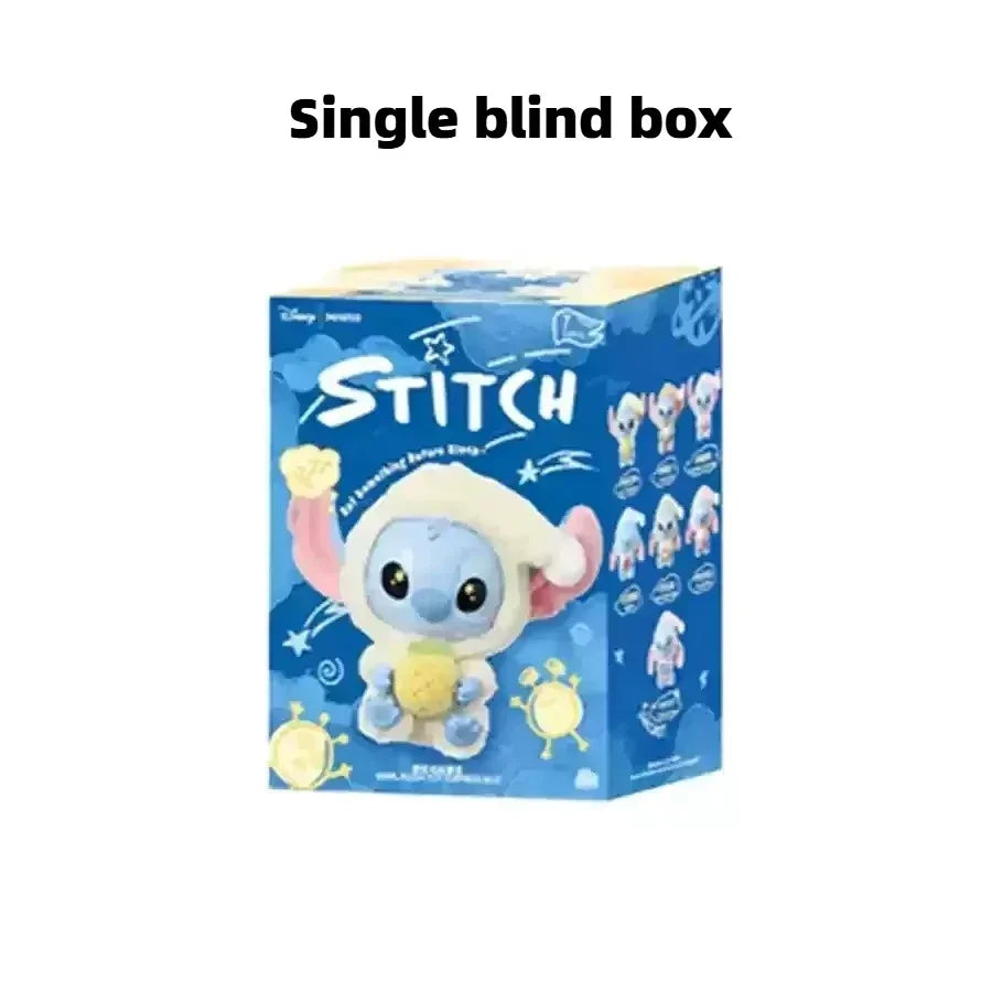 HOT sale!! Stitch Blind Box Bag Eat Some Thing Before Sleep Series Vinyl Pendant Cute Doll Mystery Box Fluffy Doll Surprise Gift
