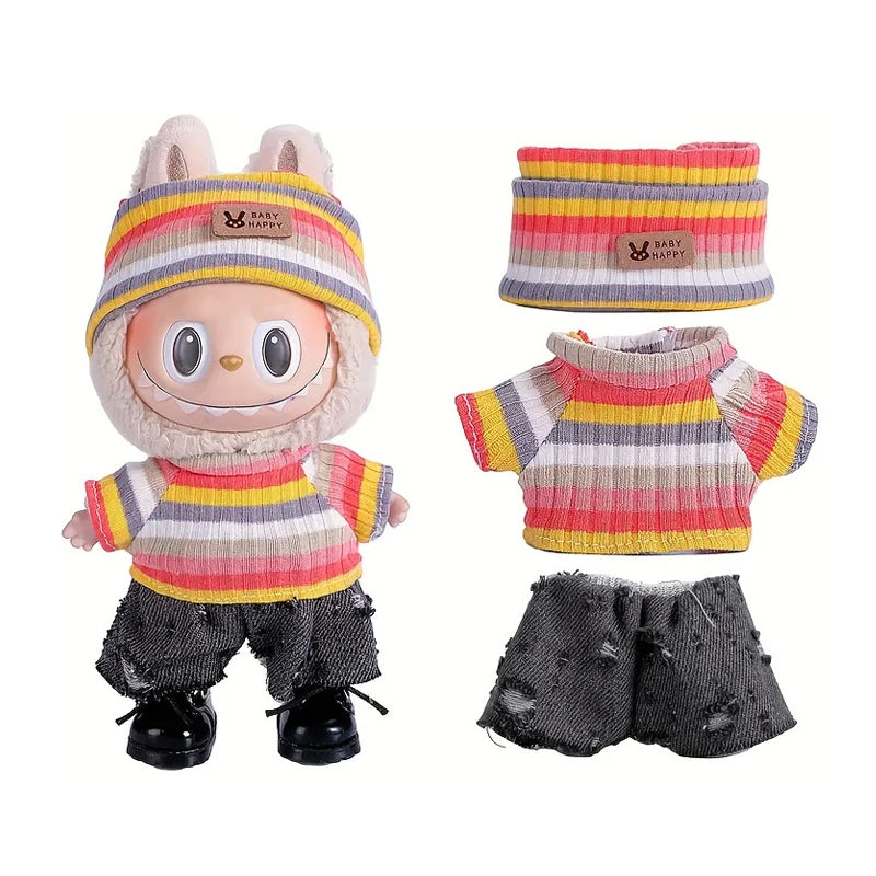 6.69inch Labubu Doll Clothes,Labubu Clothing,Labubu Accessories for Play & Display (No shoes & Doll)