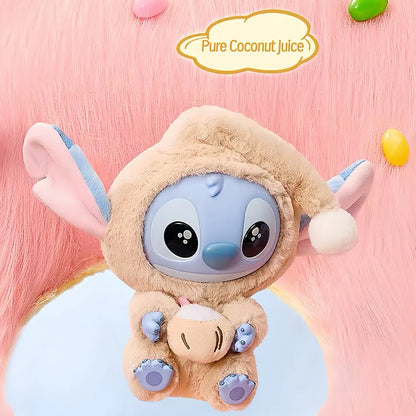 Stitch Eat Something Before Sleep Series Blind Box Plush Vinyl Toys Cute Doll Replica Mystery Box Bag Pendant Decor Gift