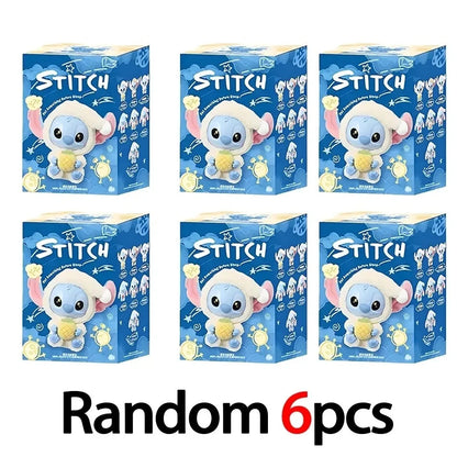 NEW Toy! kawaii Stitch Blind Box Bag Eat Some Thing Before Sleep Series Vinyl Pendant Cute Doll Mystery Box Fluffy Doll Adult Gi