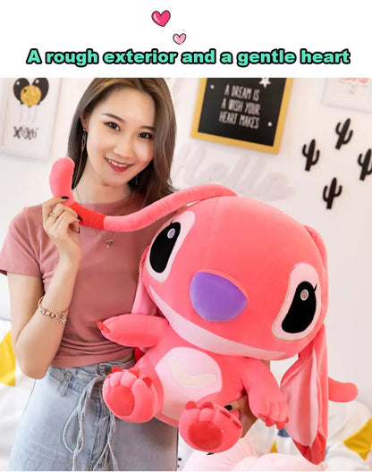 20-60cm Giant Size Lilo & Stitch Couple Models Cartoon Stuffed Plush Anime Plushs Toys Pendant Toy Pillow Kids Birthday Gift