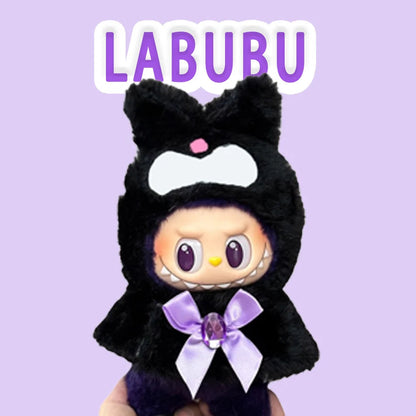 15-17 cm Labubu Doll Stitch Cute Set Accessories Hanging Accessories LabubuV1 V2 V3 Birthday Children's Toy Gift