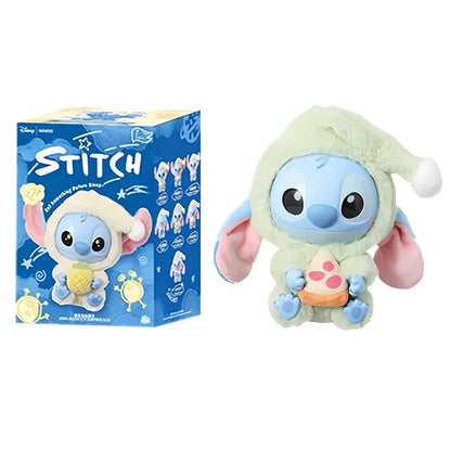 Stitch Eat Something Before Sleep Series Blind Box Plush Vinyl Toys Cute Doll Replica Mystery Box Bag Pendant Decor Gift