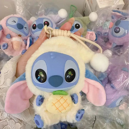 NEW Toy! kawaii Stitch Blind Box Bag Eat Some Thing Before Sleep Series Vinyl Pendant Cute Doll Mystery Box Fluffy Doll Adult Gi