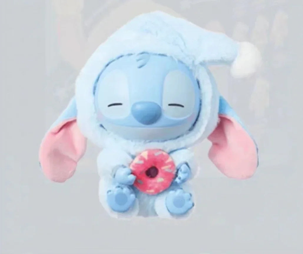 HOT sale!! Stitch Blind Box Bag Eat Some Thing Before Sleep Series Vinyl Pendant Cute Doll Mystery Box Fluffy Doll Surprise Gift