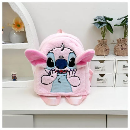 Stitch Backpack  Japanese Blue Funny Cartoon Large-Capacity Student Backpack Kindergarten Bag Kawaii Backpack