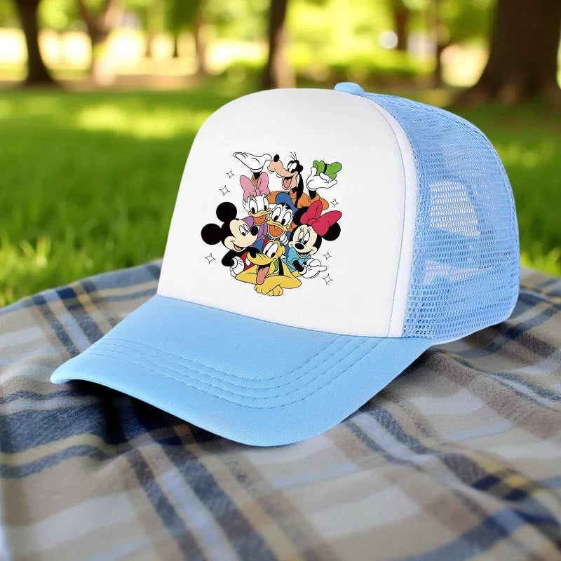 Stitch Baseball Cap For Boys And Girl, Adjustable Protection Unisex Casual Hip-Hop Print Mesh Sun Hat, Classic Cotton Peaked Hat