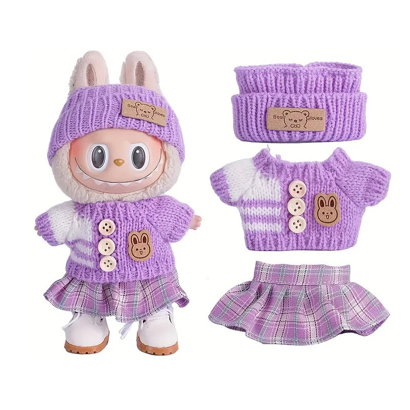 6.69inch Labubu Doll Clothes,Labubu Clothing,Labubu Accessories for Play & Display (No shoes & Doll)