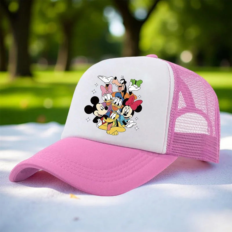 Stitch Baseball Cap For Boys And Girl, Adjustable Protection Unisex Casual Hip-Hop Print Mesh Sun Hat, Classic Cotton Peaked Hat