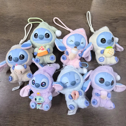 NEW Toy! kawaii Stitch Blind Box Bag Eat Some Thing Before Sleep Series Vinyl Pendant Cute Doll Mystery Box Fluffy Doll Adult Gi