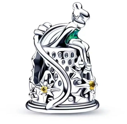 100th Anniversary 925% Sterling Silver Minnie Mouse Stitch Dumbo Lion King Charm Beads Fit Original Bracelet Women's Jewellery