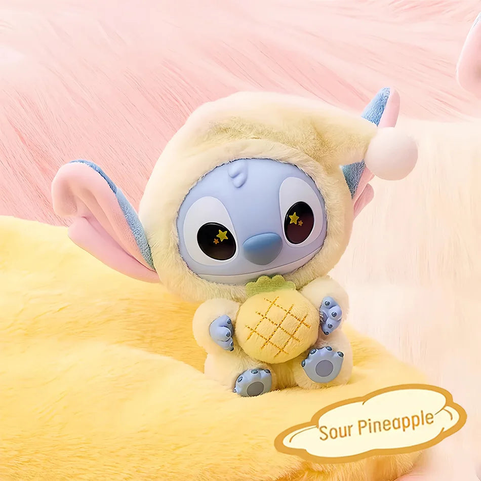 Stitch Eat Something Before Sleep Series Blind Box Plush Vinyl Toys Cute Doll Replica Mystery Box Bag Pendant Decor Gift
