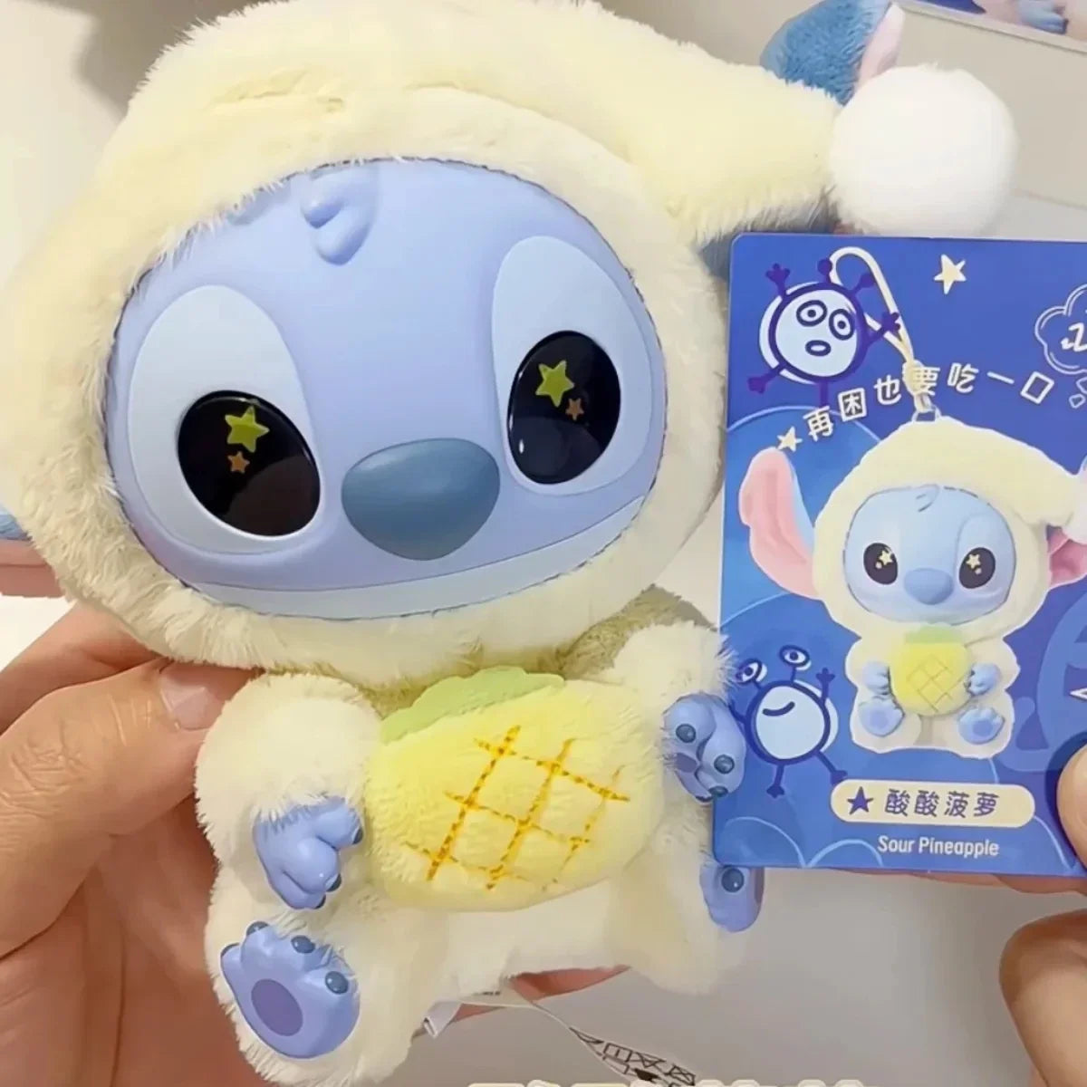 NEW Toy! kawaii Stitch Blind Box Bag Eat Some Thing Before Sleep Series Vinyl Pendant Cute Doll Mystery Box Fluffy Doll Adult Gi