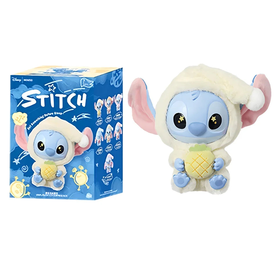 Stitch Eat Something Before Sleep Series Blind Box Plush Vinyl Toys Cute Doll Replica Mystery Box Bag Pendant Decor Gift