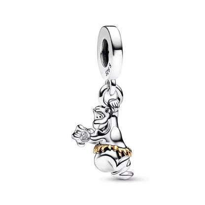 100th Anniversary 925% Sterling Silver Minnie Mouse Stitch Dumbo Lion King Charm Beads Fit Original Bracelet Women's Jewellery