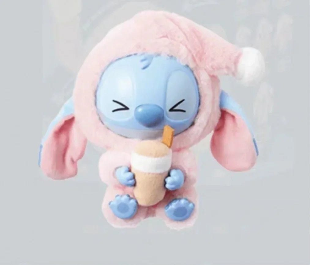 HOT sale!! Stitch Blind Box Bag Eat Some Thing Before Sleep Series Vinyl Pendant Cute Doll Mystery Box Fluffy Doll Surprise Gift