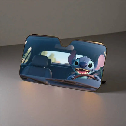 Funny drive-Sti-Ttch  Car Sunshade Curtains Windshield Anti-UV Protection Front Sun Shade Cooling Protector