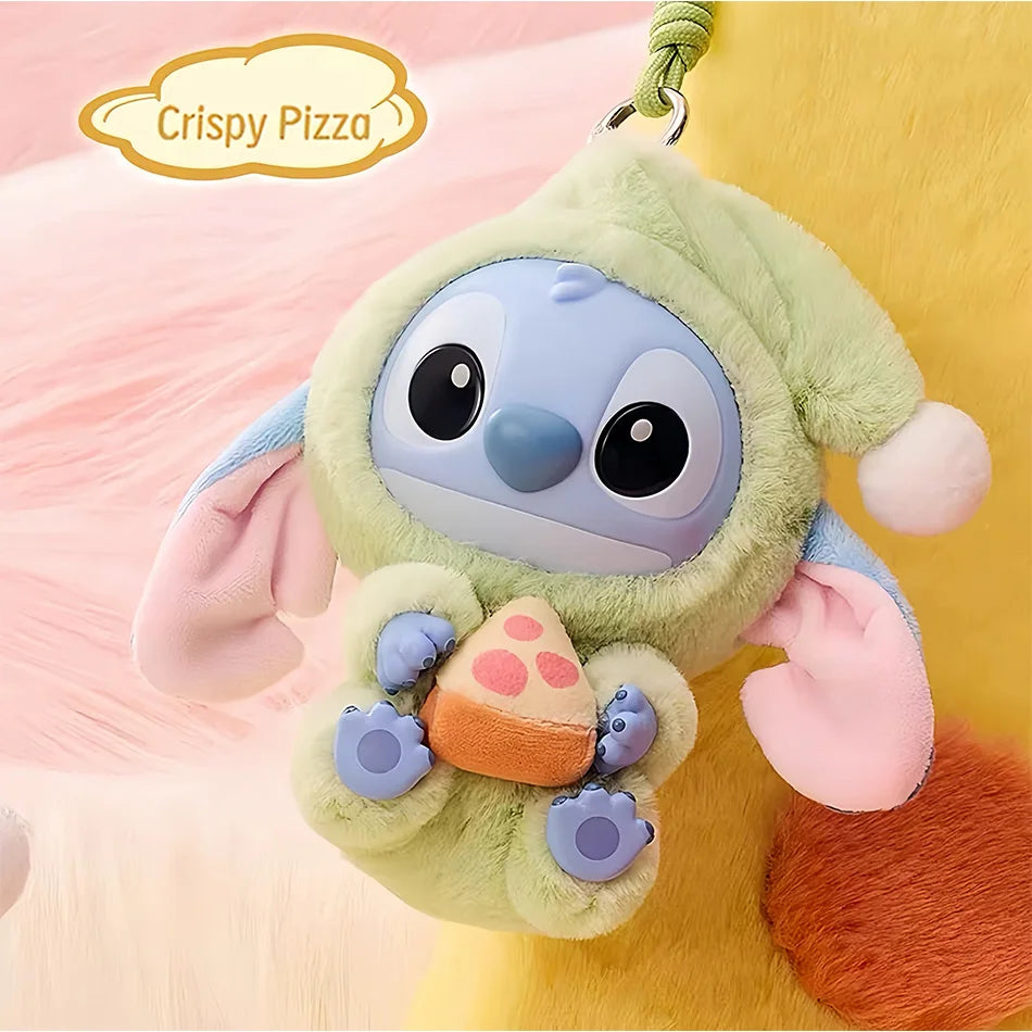 Stitch Eat Something Before Sleep Series Blind Box Plush Vinyl Toys Cute Doll Replica Mystery Box Bag Pendant Decor Gift