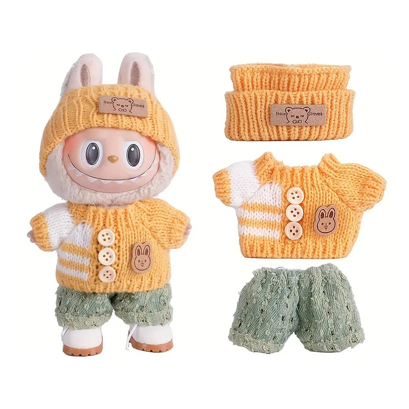6.69inch Labubu Doll Clothes,Labubu Clothing,Labubu Accessories for Play & Display (No shoes & Doll)