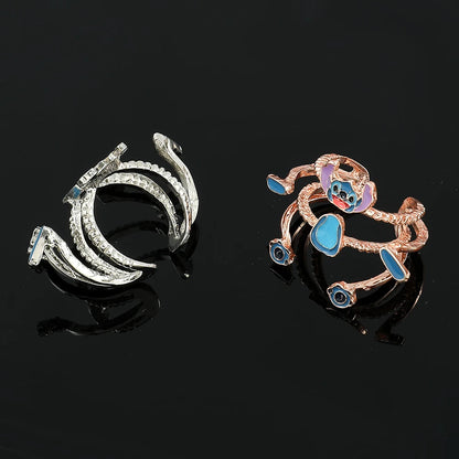 Stitch Toys Anime Cartoon Stitch Girls Women's Open Adjustable Finger Toys Accessories Christmas Gift