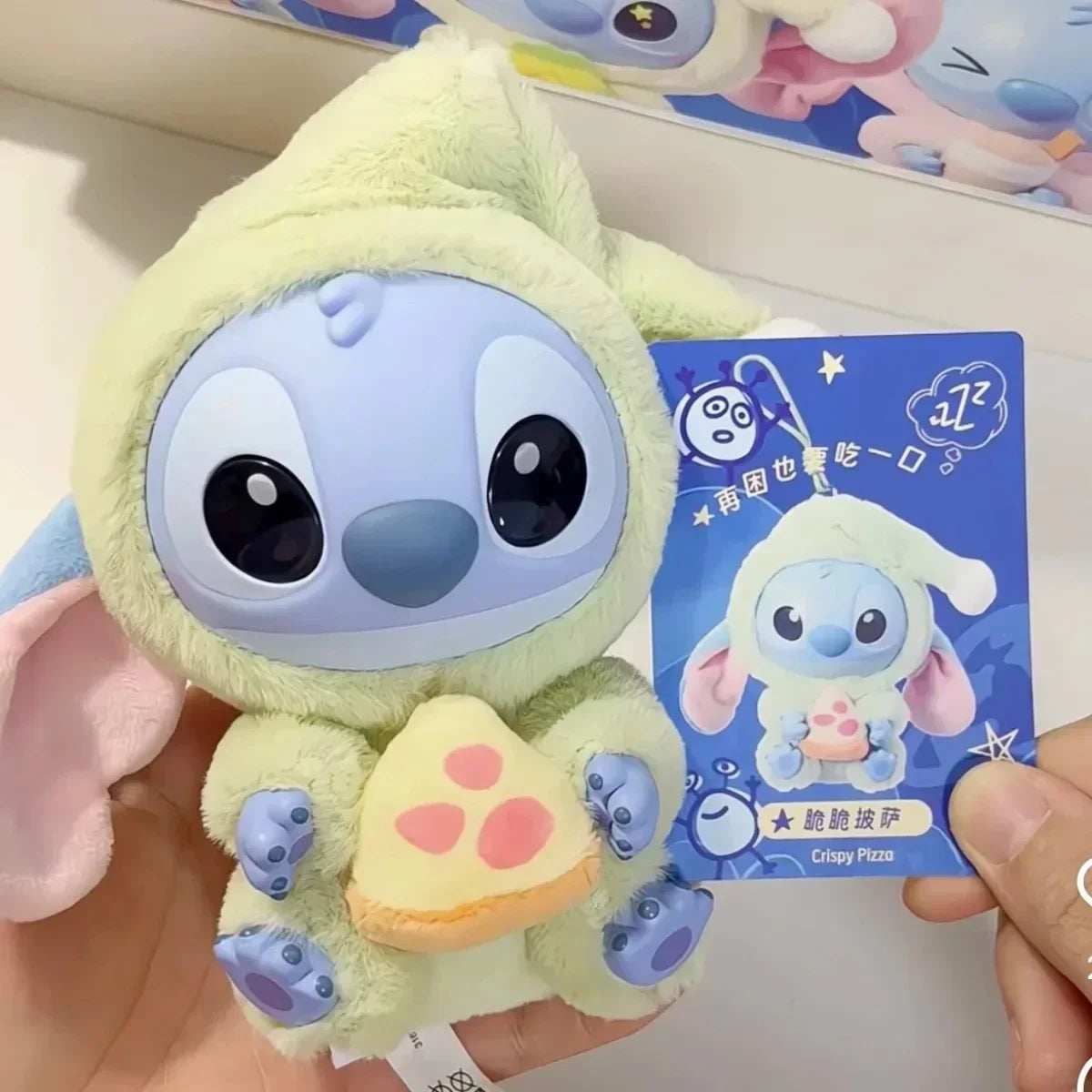 NEW Toy! kawaii Stitch Blind Box Bag Eat Some Thing Before Sleep Series Vinyl Pendant Cute Doll Mystery Box Fluffy Doll Adult Gi