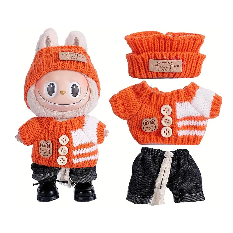 6.69inch Labubu Doll Clothes,Labubu Clothing,Labubu Accessories for Play & Display (No shoes & Doll)