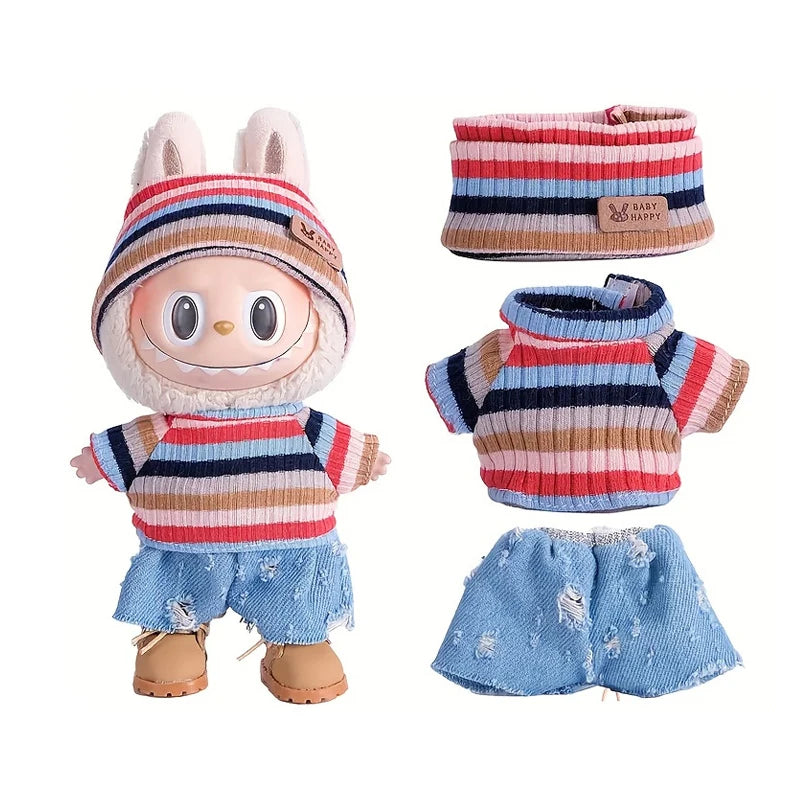 6.69inch Labubu Doll Clothes,Labubu Clothing,Labubu Accessories for Play & Display (No shoes & Doll)
