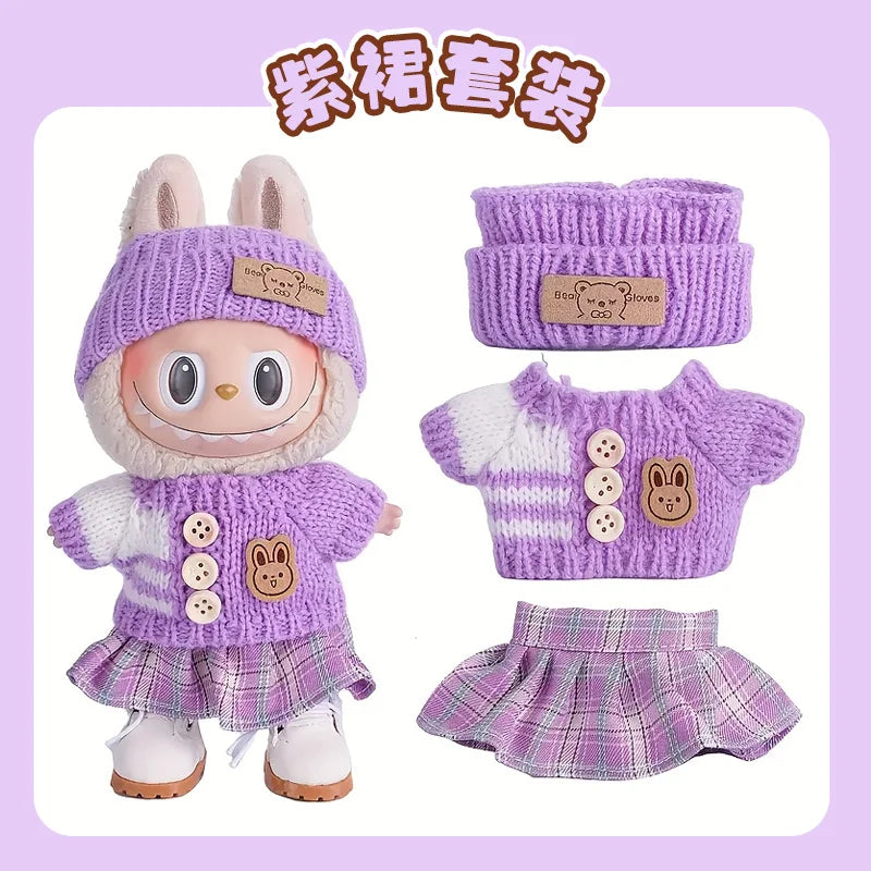6.69inch Labubu Doll Clothes,Labubu Clothing,Labubu Accessories for Play & Display (No shoes & Doll)