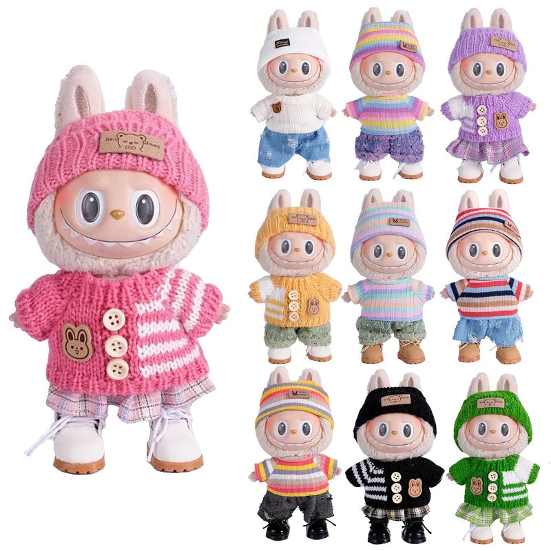 6.69inch Labubu Doll Clothes,Labubu Clothing,Labubu Accessories for Play & Display (No shoes & Doll)