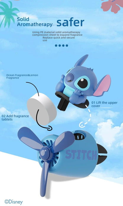 Disney Spider man Stitch Car Ornaments Decorations Air Freshener Diffuser Outlet Fragrance Cartoon Auto Accessorie Gifts