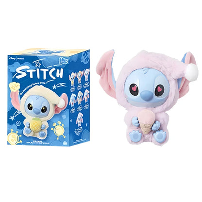 Stitch Eat Something Before Sleep Series Blind Box Plush Vinyl Toys Cute Doll Replica Mystery Box Bag Pendant Decor Gift