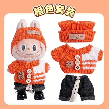 6.69inch Labubu Doll Clothes,Labubu Clothing,Labubu Accessories for Play & Display (No shoes & Doll)
