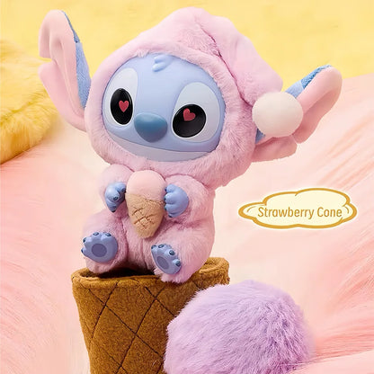 Stitch Eat Something Before Sleep Series Blind Box Plush Vinyl Toys Cute Doll Replica Mystery Box Bag Pendant Decor Gift