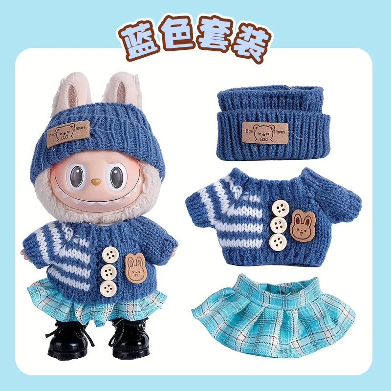 6.69inch Labubu Doll Clothes,Labubu Clothing,Labubu Accessories for Play & Display (No shoes & Doll)