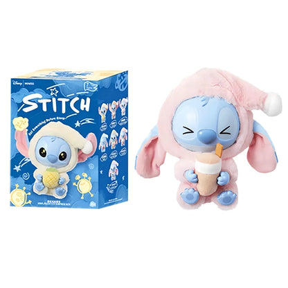 Stitch Eat Something Before Sleep Series Blind Box Plush Vinyl Toys Cute Doll Replica Mystery Box Bag Pendant Decor Gift