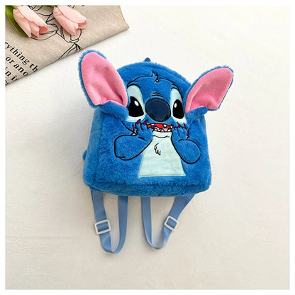 Stitch Backpack  Japanese Blue Funny Cartoon Large-Capacity Student Backpack Kindergarten Bag Kawaii Backpack