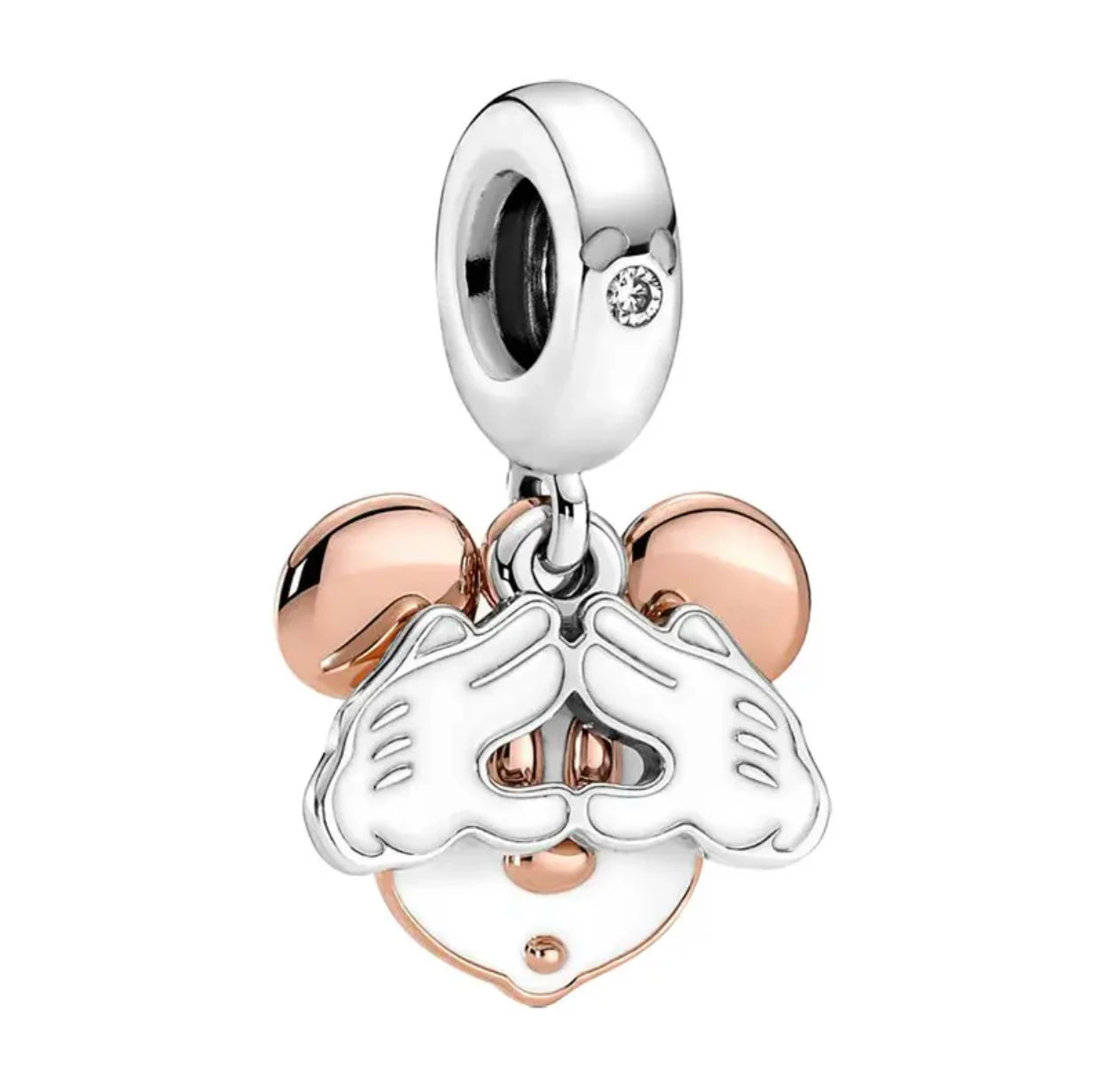 100th Anniversary 925% Sterling Silver Minnie Mouse Stitch Dumbo Lion King Charm Beads Fit Original Bracelet Women's Jewellery
