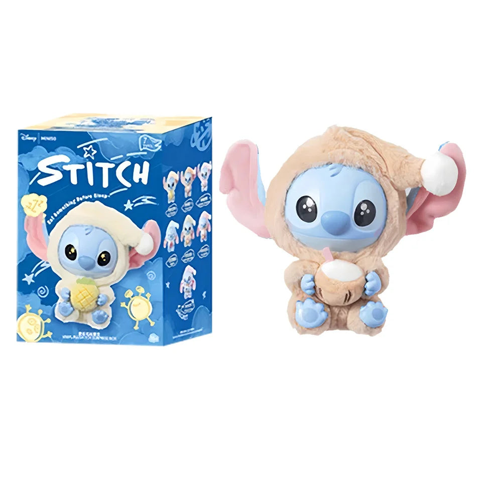 Stitch Eat Something Before Sleep Series Blind Box Plush Vinyl Toys Cute Doll Replica Mystery Box Bag Pendant Decor Gift
