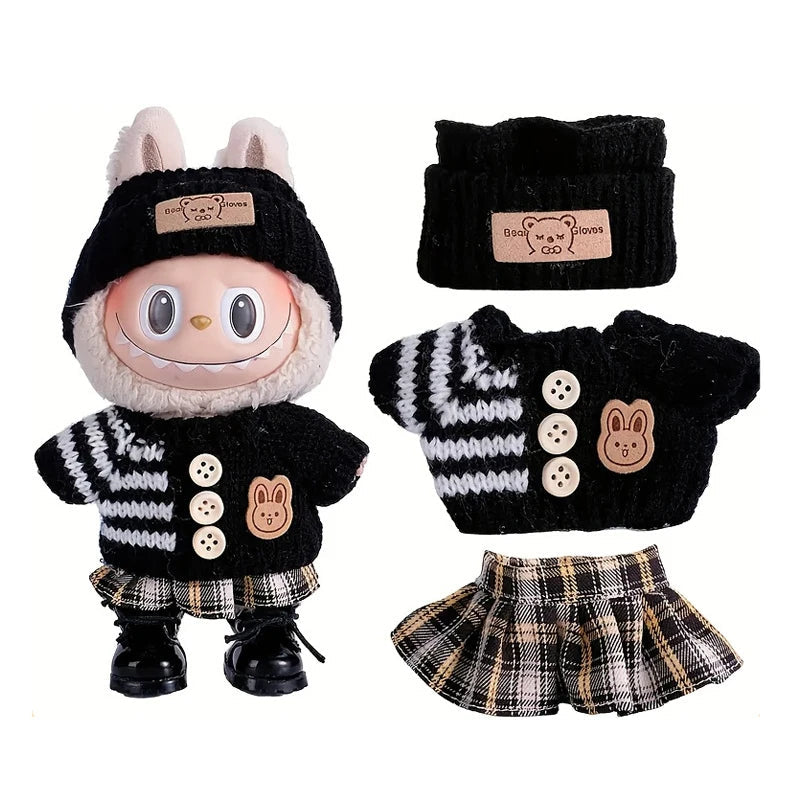 6.69inch Labubu Doll Clothes,Labubu Clothing,Labubu Accessories for Play & Display (No shoes & Doll)